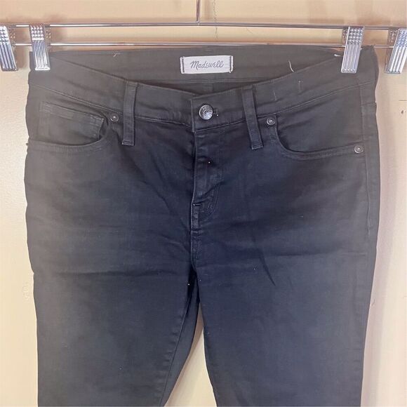 Madewell Women's 8" Skinny‎ Jeans Size 30 Dark Black Denim Streetwear Dark Wash - Picture 2 of 8